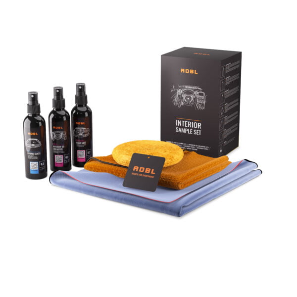 ADBL INTERIOR SAMPLE SET to zestaw 7 produktów, które ułatwią Ci zadbanie o wnętrze